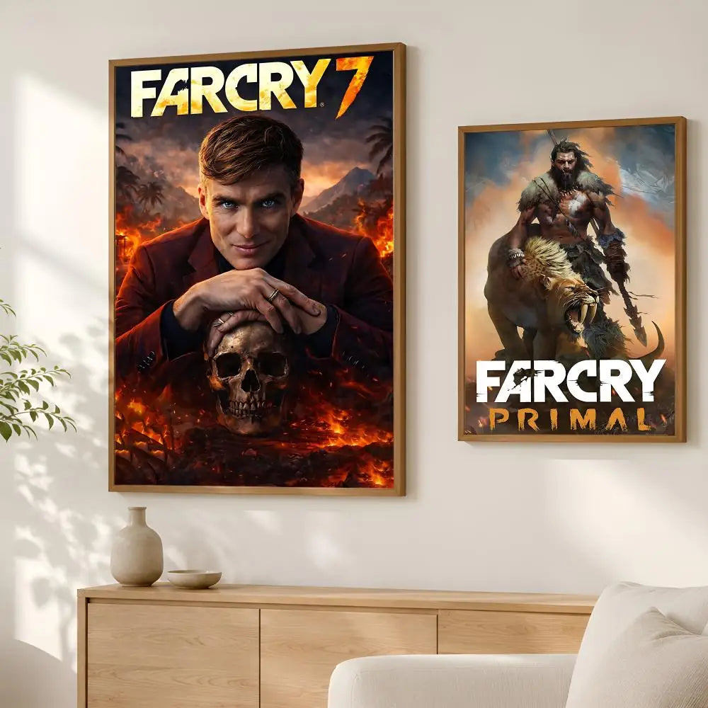 Far Cry Game Wall Art Poster – HD Self-Stick Waterproof Decor Wall Art Poster Axl