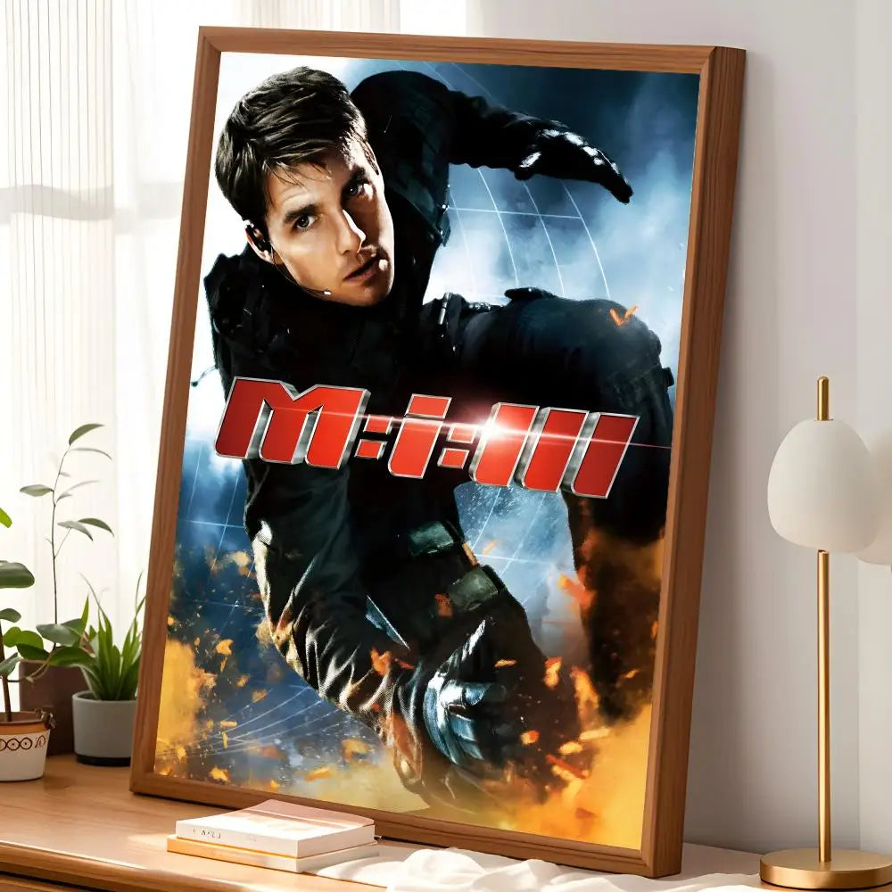 Mission Impossible Self-Stick HD PVC Wall Poster – Waterproof Wall Art Poster Axl