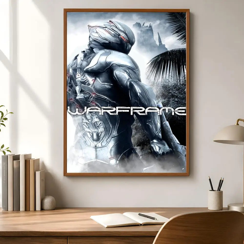 Warframe Game Poster – Self-Adhesive Waterproof Wall Art Wall Art Poster Axl