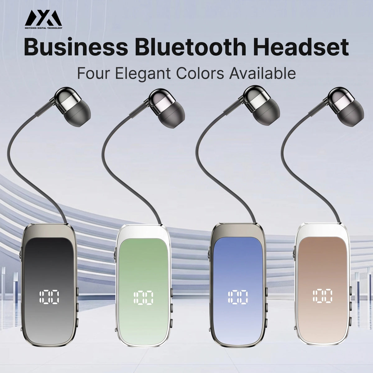 K20 Clip-On Bluetooth Earphone – Single Ear Wireless Headset Bluetooth Earphone Axl