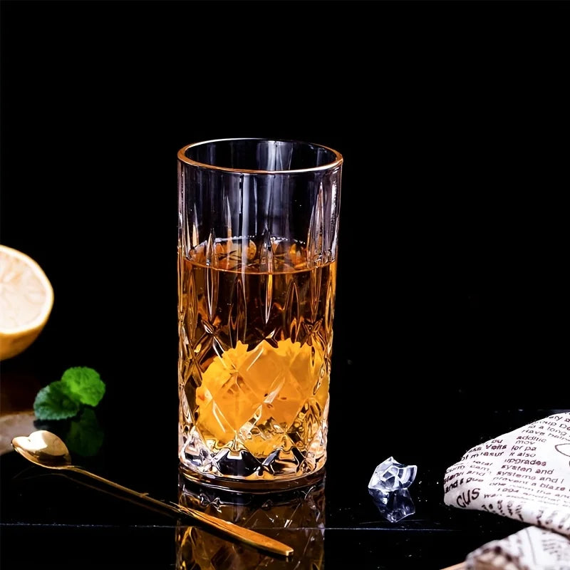 KEMORELA 423ml Stemware Glass Cups | 1-2 Pcs, Dishwasher Safe Glass Stemware Set Axl
