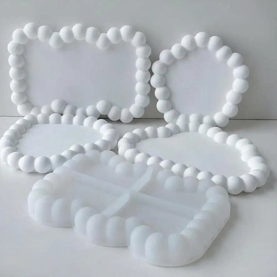 Geometric Bubble Silicone Mold – DIY Coaster & Tray Casting Kit Silicone Casting Mold Axl