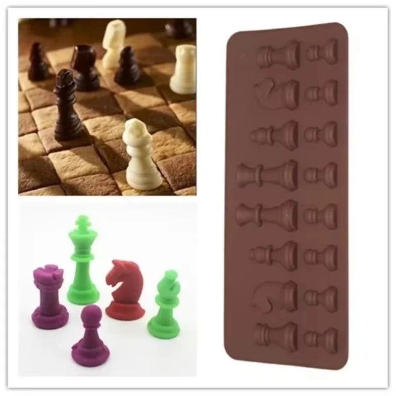 Silicone Chess Piece Mold – Chocolate, Candy & Jelly Baking Silicone Baking Mould Axl