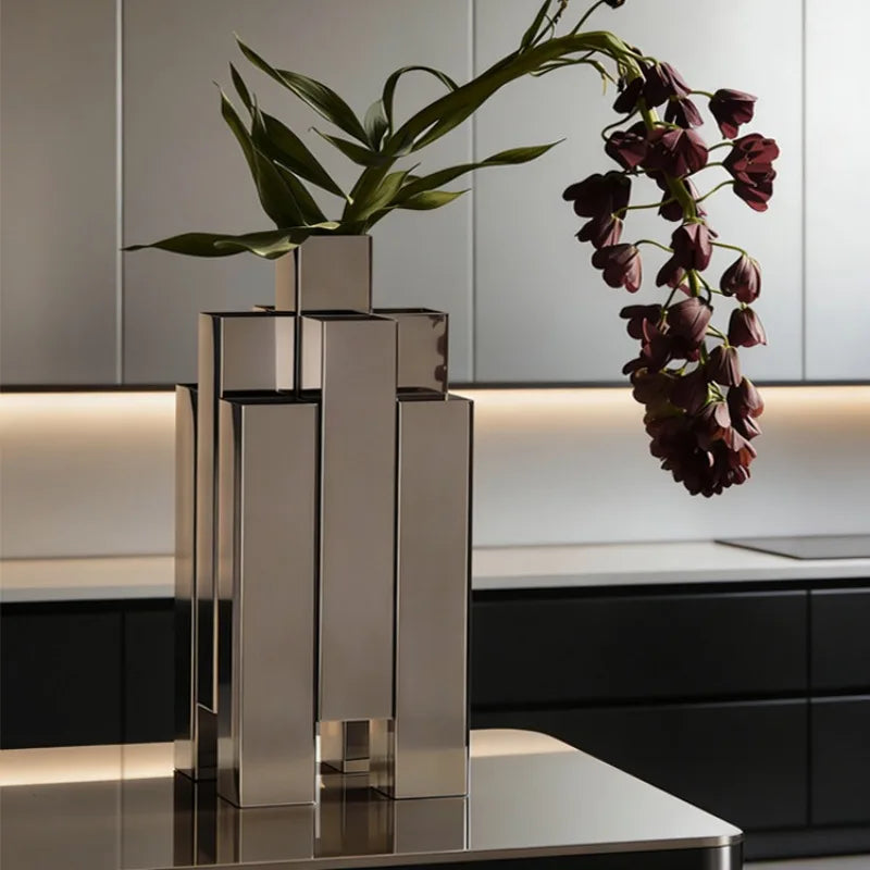 Stainless Steel Decorative Vase – Modern Luxury Home Décor Decorative Vase Axl