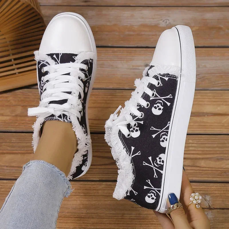 Women's Breathable Lace-Up Fashion Sneakers | Flat Running Shoes Women's Sneakers Axl A 38