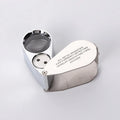 40X Folding Magnifier with LED – Jewelry & Banknote Loupe Magnifier Loupe Axl 40x