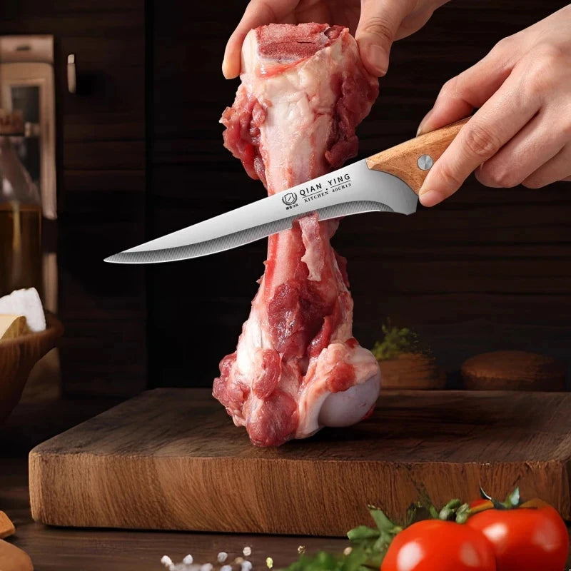Professional Stainless Steel Boning Knife with Anti-Slip Handle Boning Knife Axl