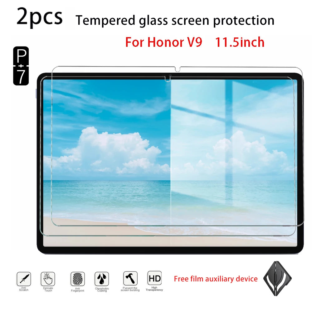 2-Pack Tempered Glass Screen Protector – Honor Pad 10 Pro V9 11.5" Tablet Screen Protector Axl for Honor padV9 11.5