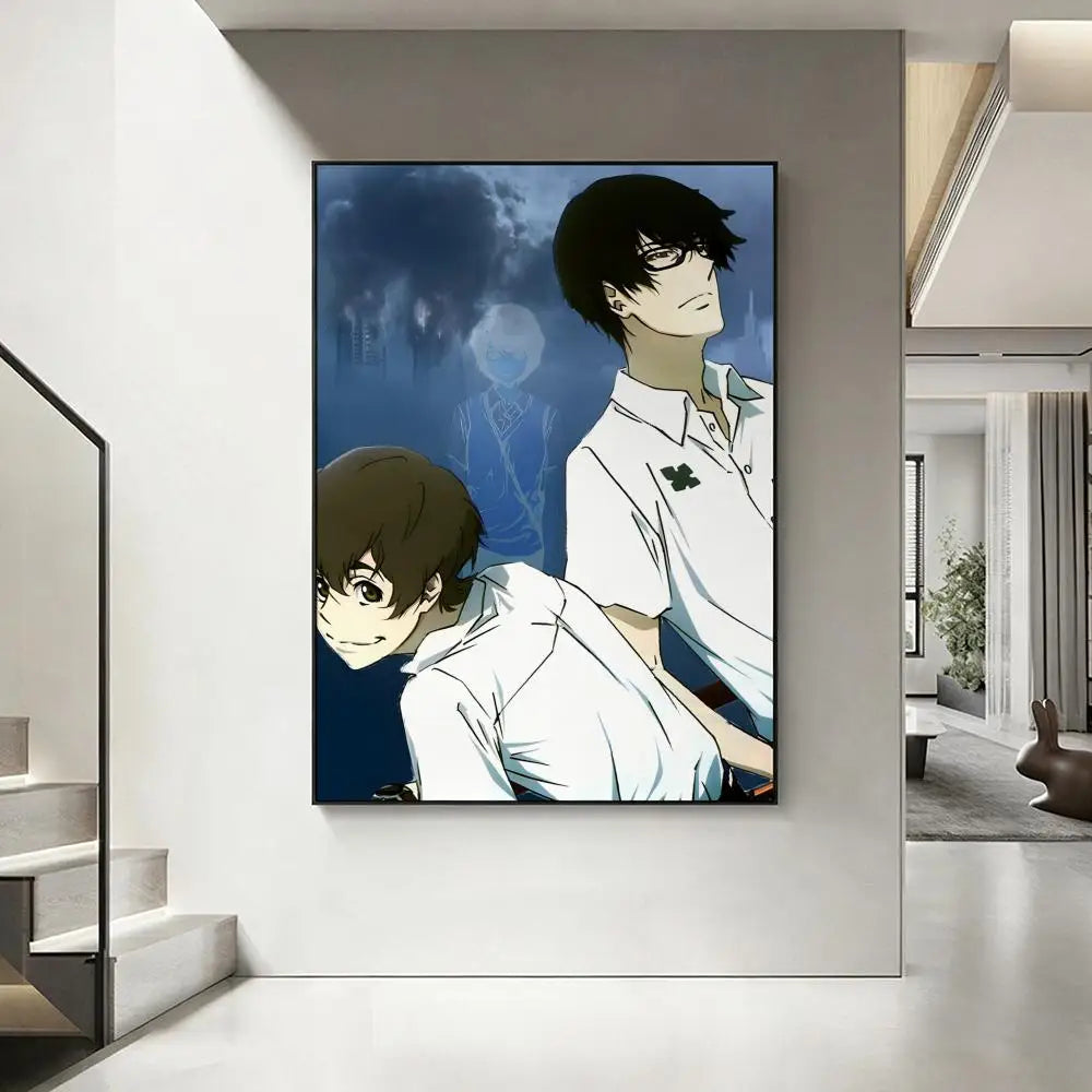 Zankyou no Terror Anime Poster – HD Waterproof Wall Art Decor Anime Wall Poster Axl White7 30X40cmNoframe