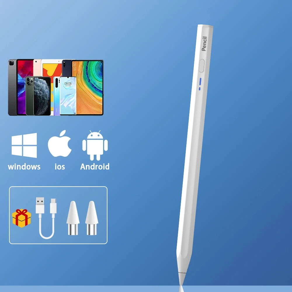 2-in-1 Stylus Pen for iPad, iPhone & Android Tablets Tablet Stylus Pen Axl BP18 white 1