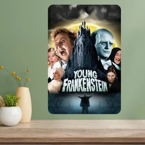 Young Frankenstein Classic Movie Metal Poster Sign | Retro Décor Metal Wall Sign Axl aluminum sign aluminum 20x30cm
