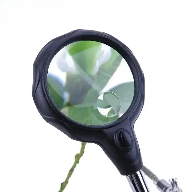 Desktop LED Magnifier with Clamp – Soldering & Inspection Loupe Desktop Magnifier Loupe Axl