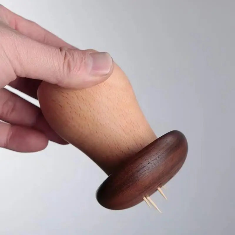 Solid Wood Mushroom Toothpick Holder – Retro Home Decor Toothpick Holder Axl