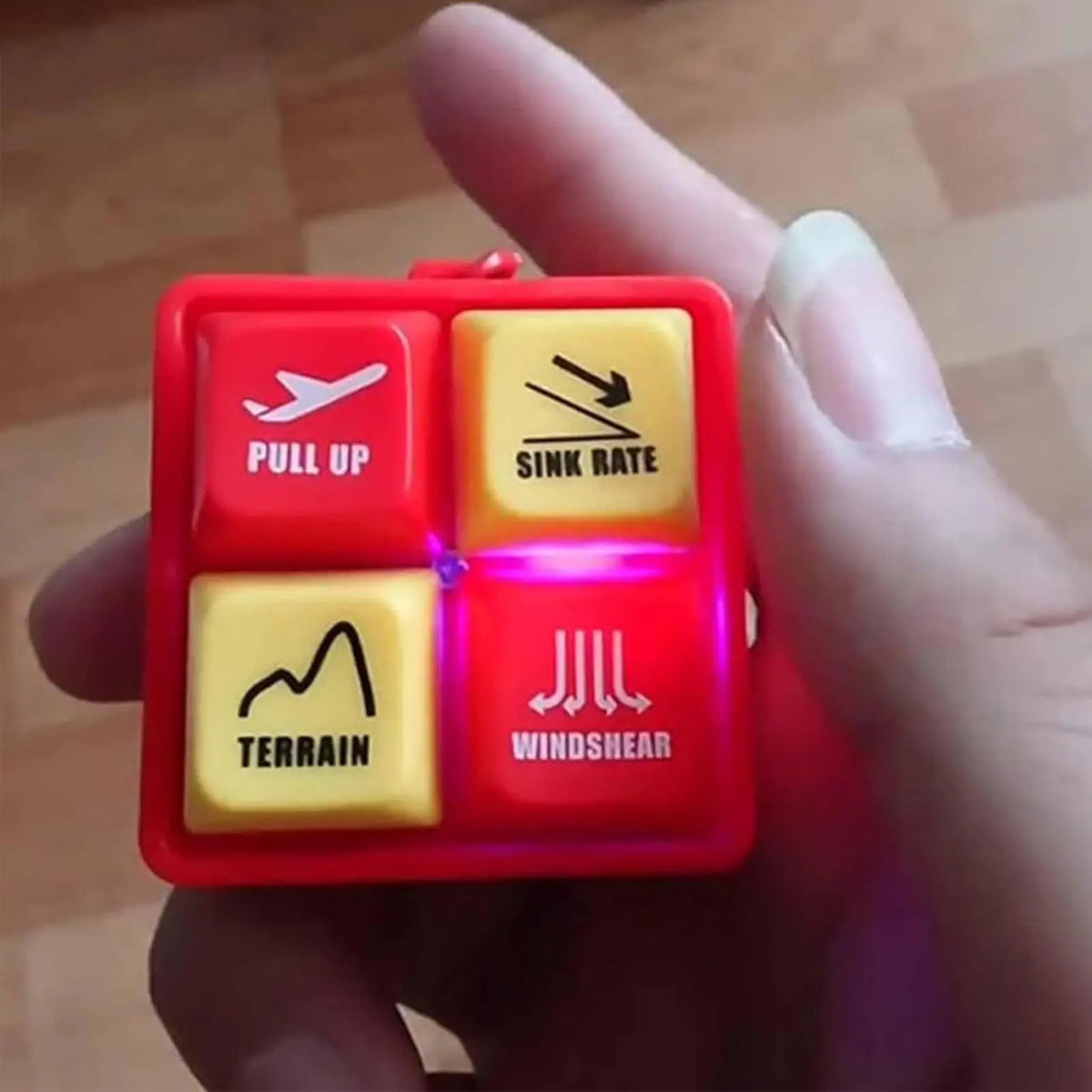 Pilot Alert Keychain – Cockpit Sound & LED Novelty Gift Novelty Keychain Axl