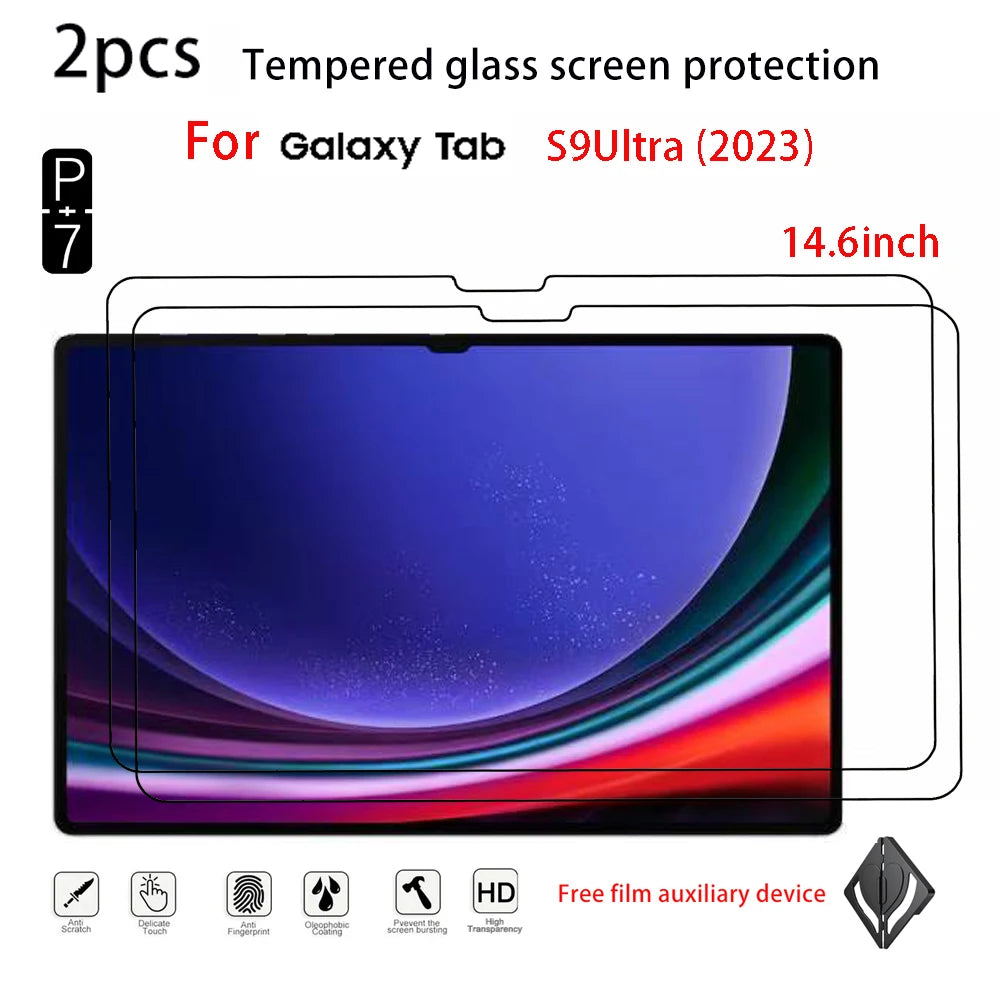 HD Tempered Glass Screen Protector Samsung Galaxy Tab S Ultra 14.6" Tablet Screen Protector Axl for s9ultra2023 14.6