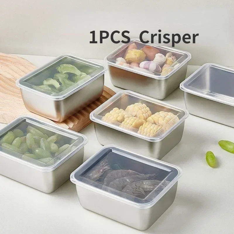 Stainless Steel Food Storage Container | Fridge & Freezer Box Food Storage Container Axl