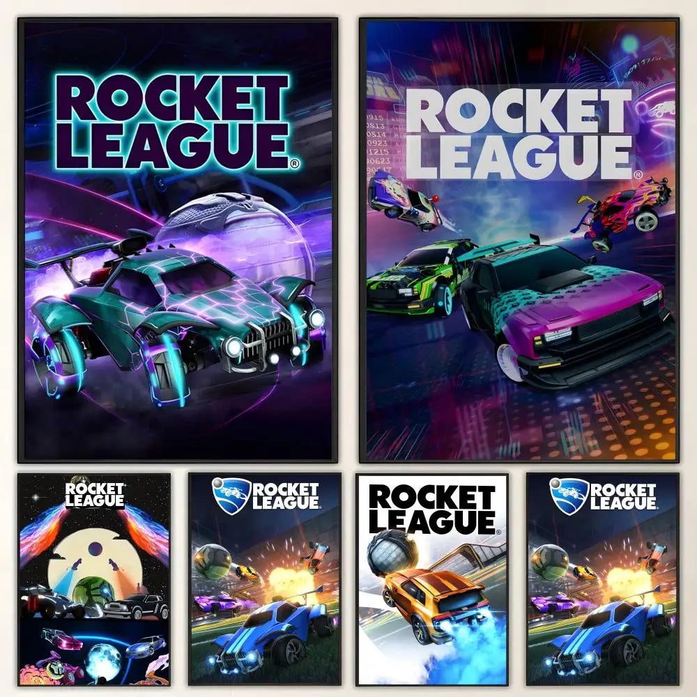 Rocket League HD Poster – Waterproof Sticky Gaming Wall Art Gaming Wall Poster Axl