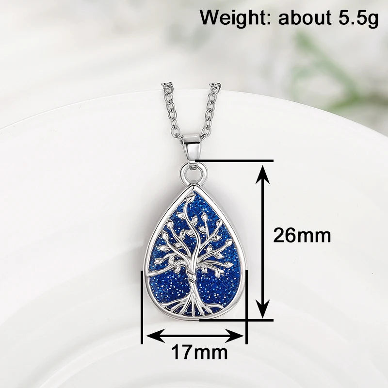 Huitan Tree of Life Pendant Necklace | Bohemian Women's Jewelry Pendant Necklace Axl