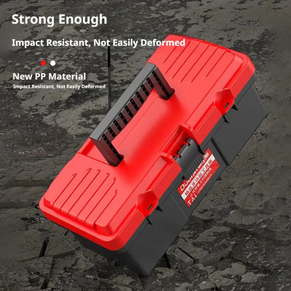 13-Inch Hard Carry Toolbox – Heavy Duty DIY Tool Storage Case Tool Storage Box Axl