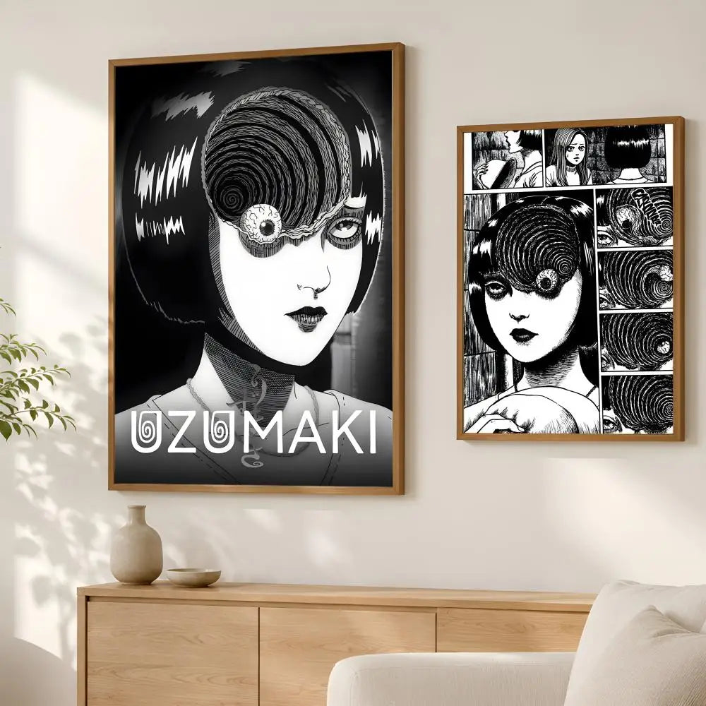 Manga Uzumaki HD PVC Self-Stick Wall Poster – Waterproof Art Wall Art Poster Axl