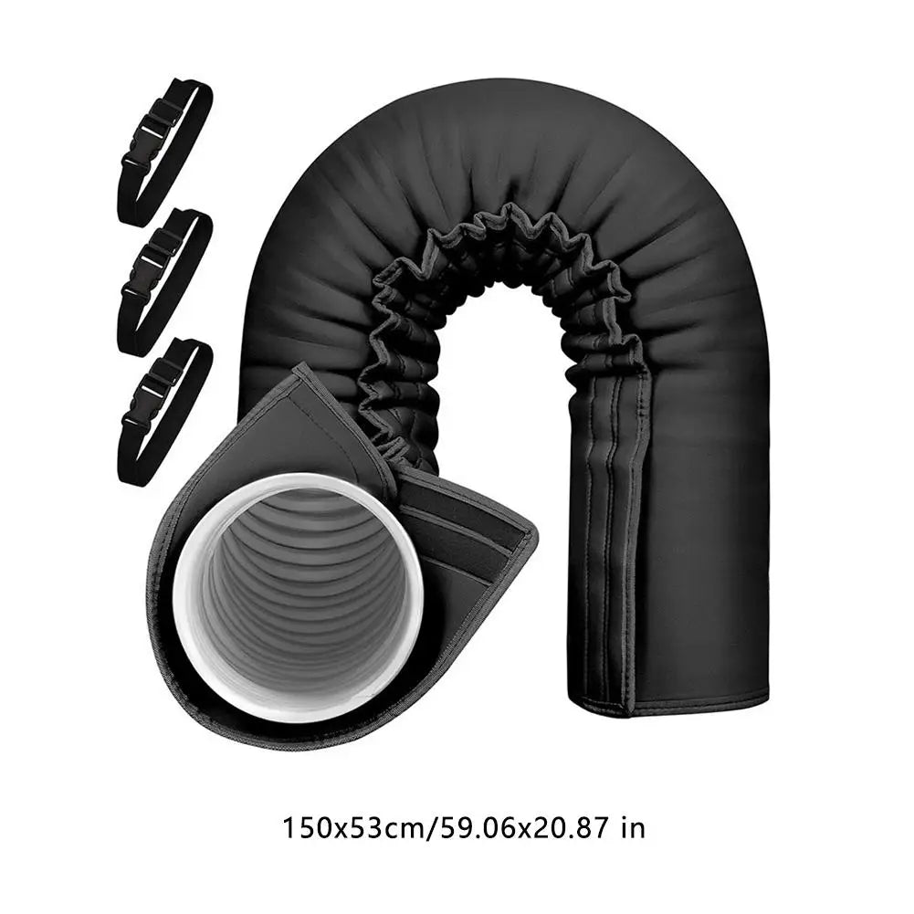 AC Exhaust Hose Insulation Cover with Adjustable Straps 5"/5.9" AC Hose Cover Axl