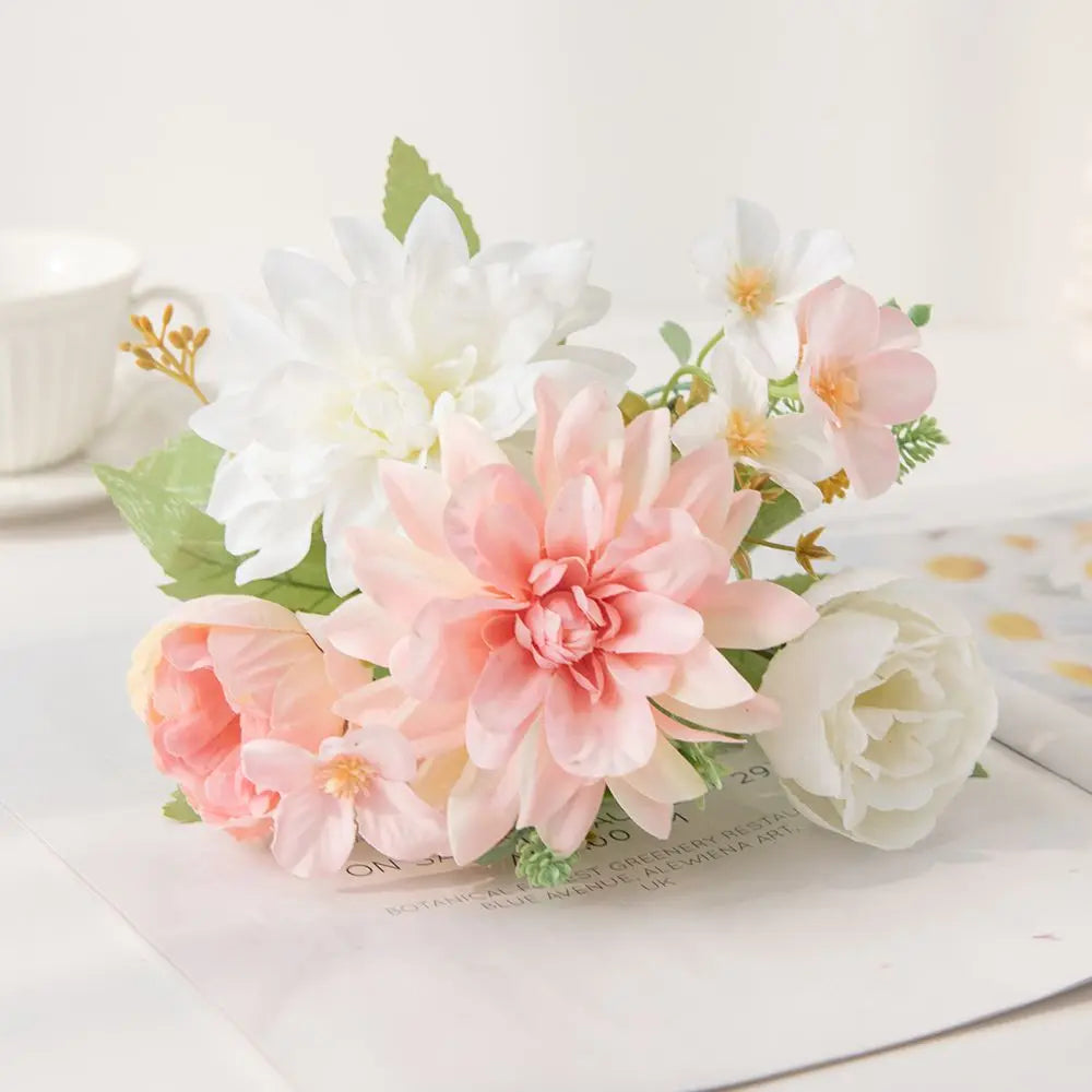 Silk Dahlia Peony Artificial Flowers – Wedding & Home Décor Artificial Silk Flowers Axl Color 5 1 PC