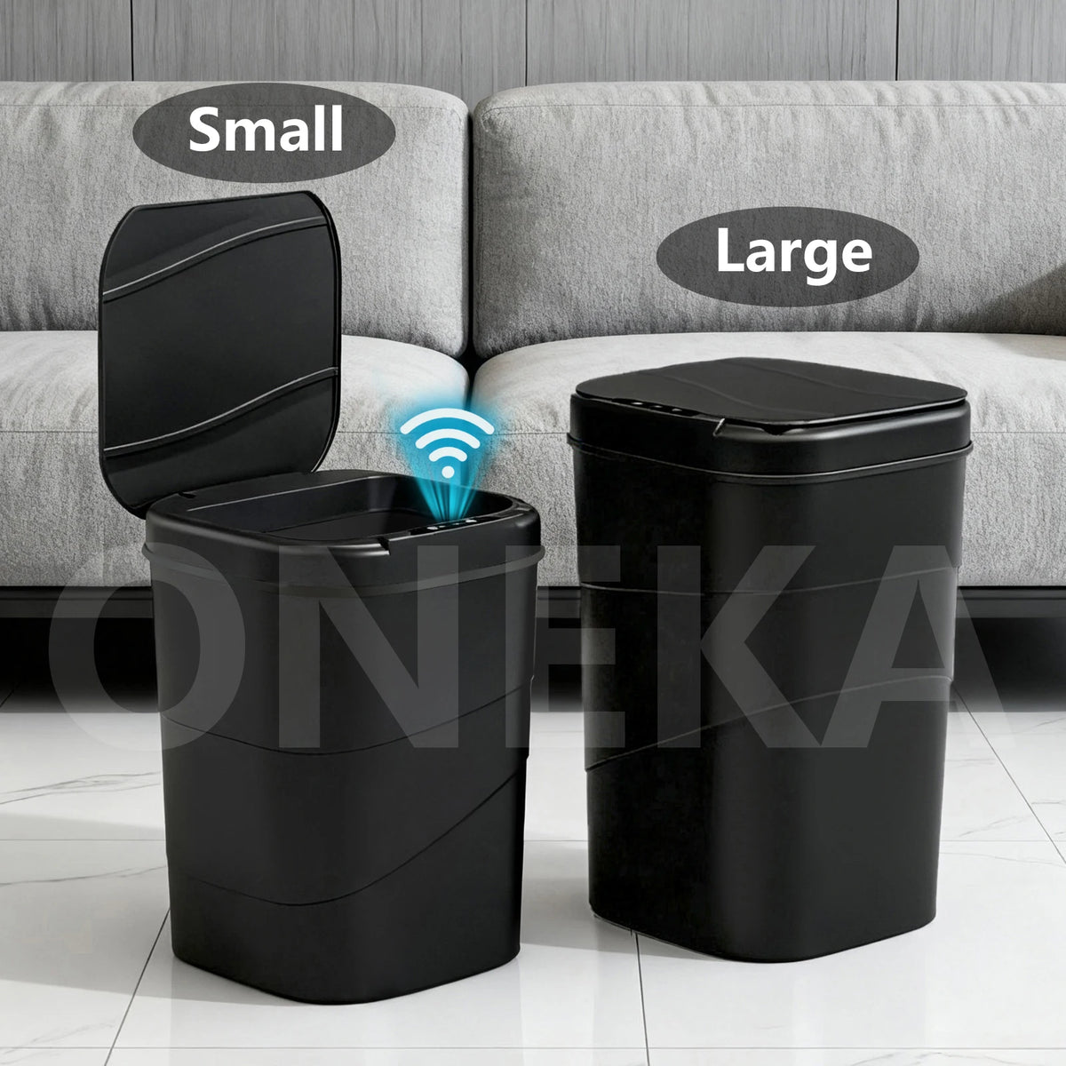 Smart Sensor Touchless Automatic Trash Can – Battery Powered Touchless Trash Can Axl