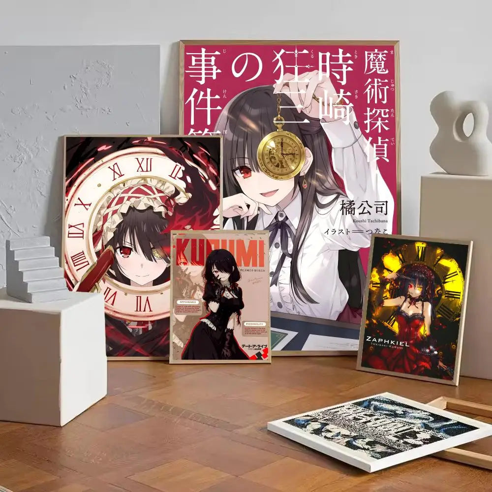 Kurumi Tokisaki Anime Wall Poster Sticker – HD Decal Art Anime Wall Decal Axl