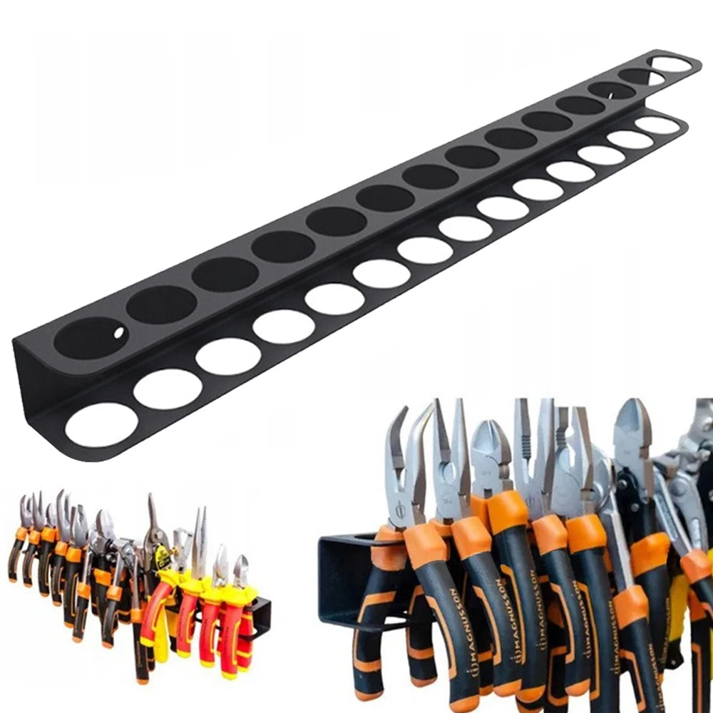 Wall-Mounted 14-Hole Screwdriver Organizer & Tool Storage Rack Tool Storage Rack Axl