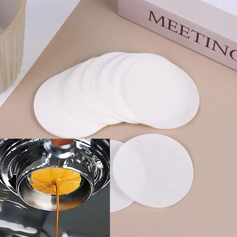 Unbleached Espresso Paper Puck Filters 51–58mm | 100/500 Pack Espresso Paper Filter Axl