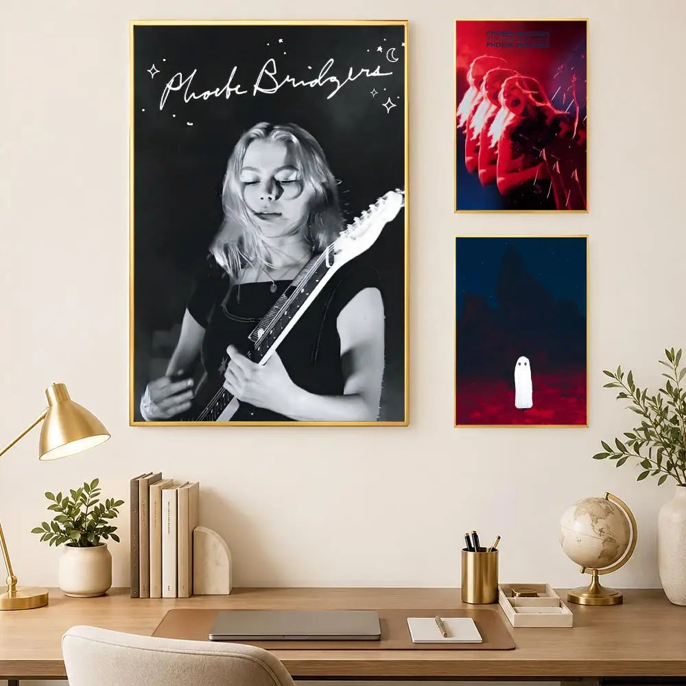 Phoebe Bridgers HD PVC Wall Art Poster – Self-Stick Decor Wall Art Poster Axl