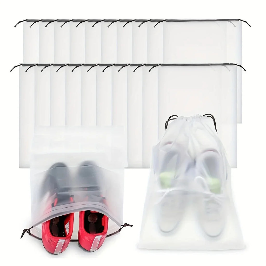 Travel Shoe Bags Set of 5 – Lightweight Drawstring Pouches Travel Shoe Bags Axl