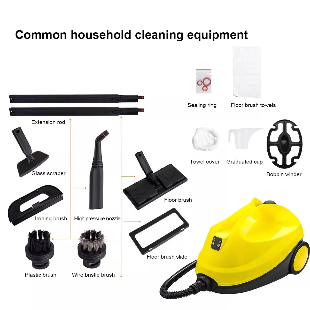 BALASHOV 2000W Handheld Steam Cleaner – Home, Kitchen & Car Handheld Steam Cleaner Axl