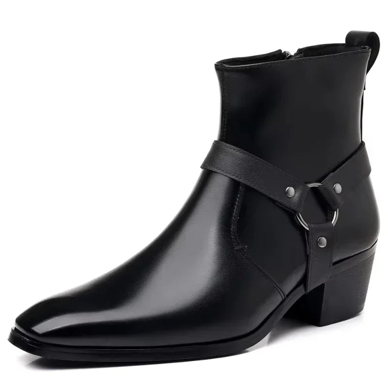 Men's Chelsea Ankle Boots – Zip Western Dress Boots Men's Chelsea Boots Axl Black Men Boots 46