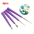 4-Piece Diamond Tip Bead Reamer Set – Jewelry Hole Enlarger Tool Bead Reamer Set Axl 4pcs