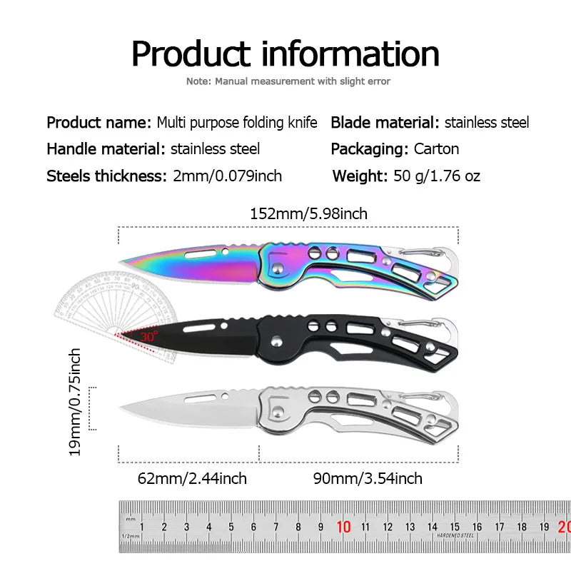Folding Pocket Knife – Stainless Steel Camping & Outdoor EDC Folding Pocket Knife Axl