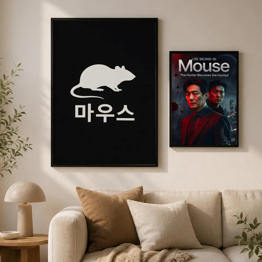 TV Mouse Wall Poster – Self-Adhesive Waterproof HD Wall Art Decorative Wall Poster Axl