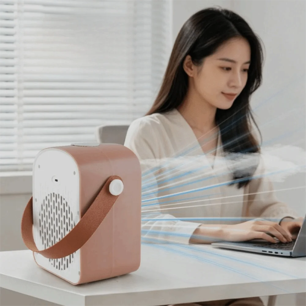 Portable Dual Head USB Mist Fan – Quiet, 500ml, 3 Speeds USB Mist Fan Axl