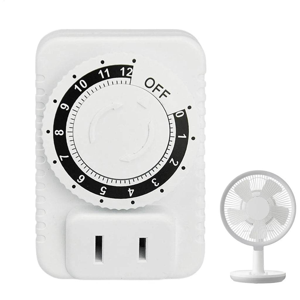 12-Hour Mechanical Timer Outlet – US Plug Cyclic Timing Socket Mechanical Timer Socket Axl