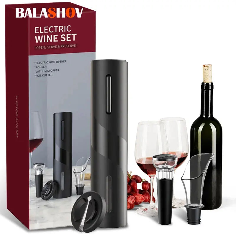 BALASHOV Electric Wine Opener & Foil Cutter | Auto Corkscrew Electric Wine Opener Axl