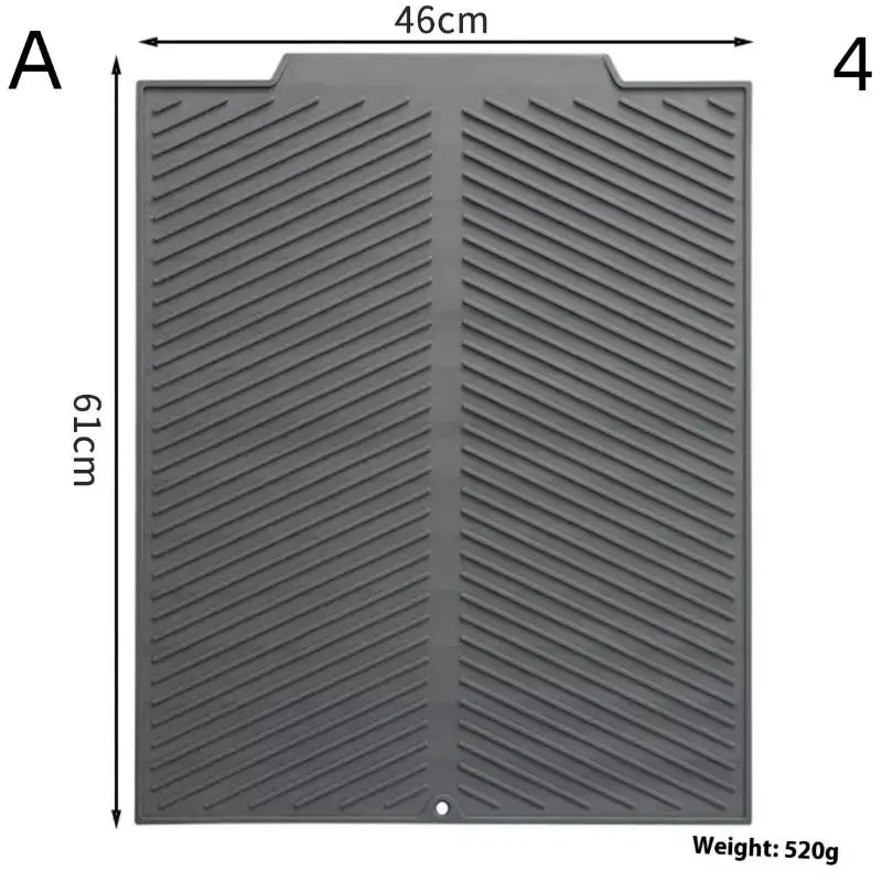 Silicone Dish Drying Mat – Non-Slip Heat-Resistant Kitchen Pad Silicone Drying Mat Axl A4 M
