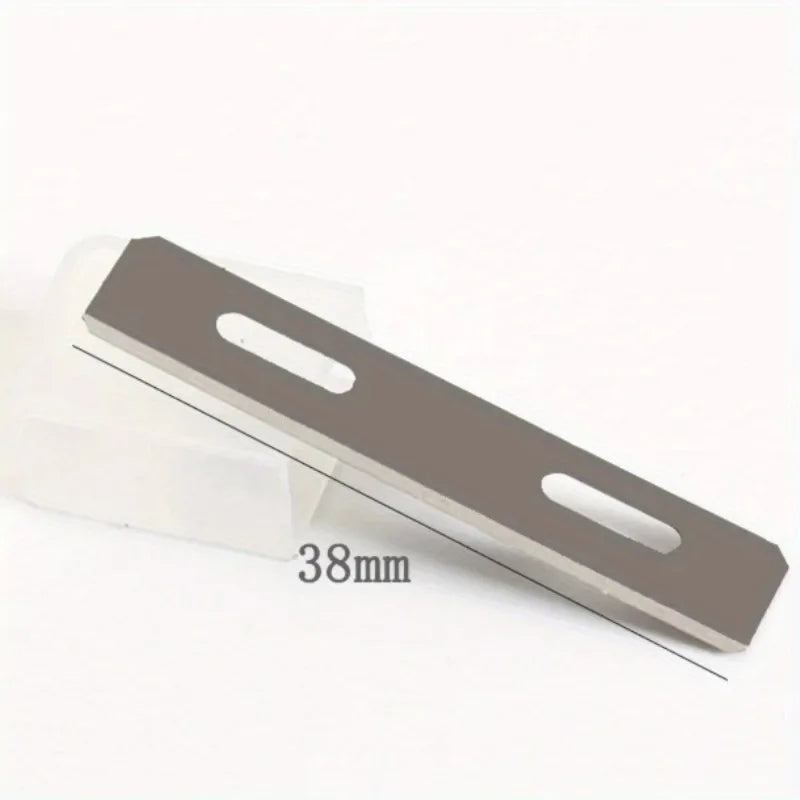10-Pack Stainless Steel Replacement Blades for Leather Skiver Leather Craft Blades Axl