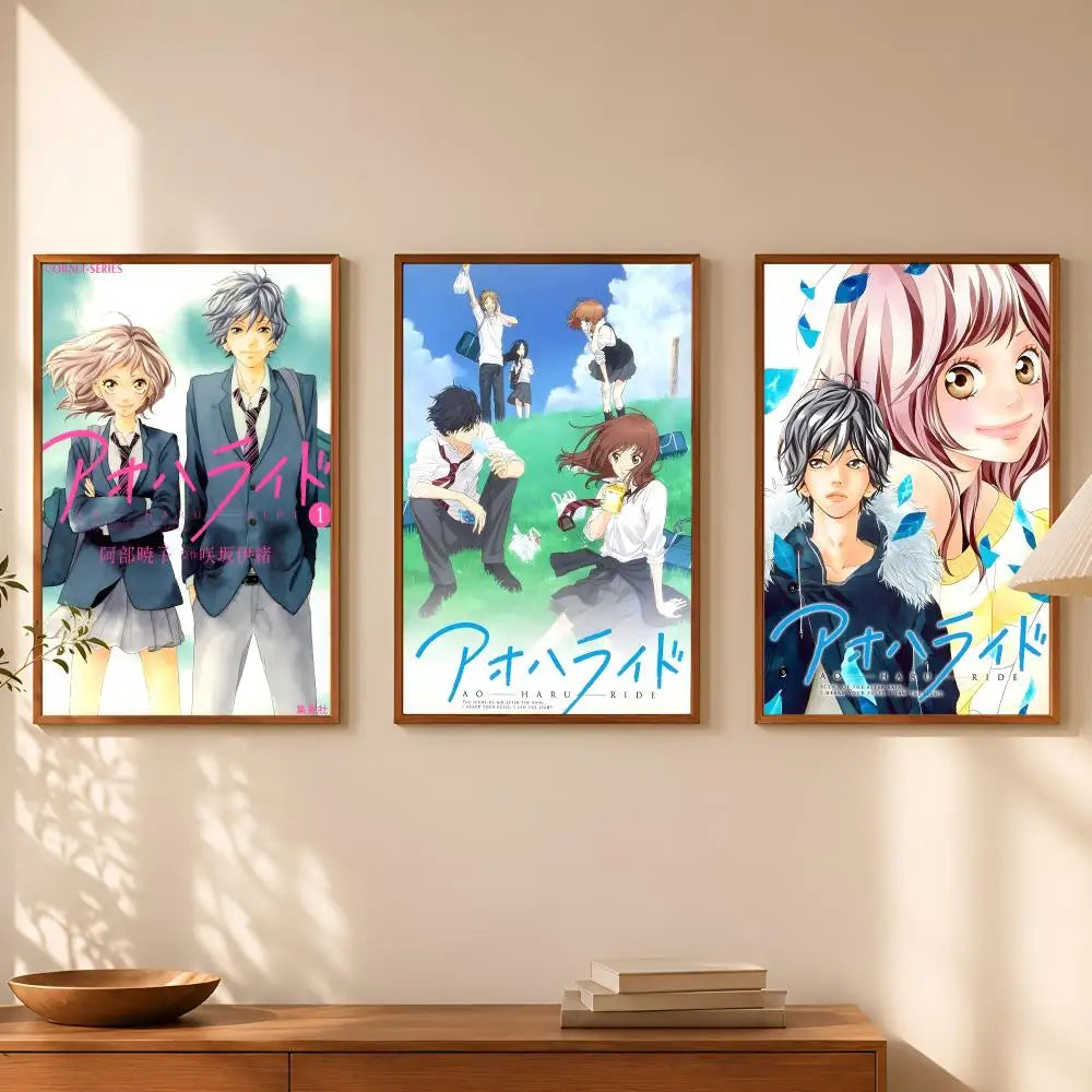 Ao Haru Ride Anime Self-Stick Wall Poster – HD Waterproof Art Anime Wall Poster Axl