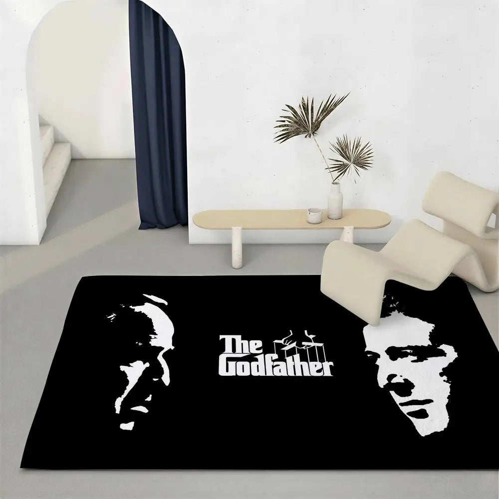 The Godfather Flannel Floor Mat – Non-Slip Indoor Rug Flannel Floor Mat Axl White1 40x60cm