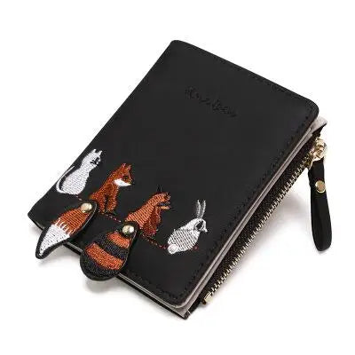 Women's Cartoon Animal Print Mini Wallet – Coin Purse & Card Holder Mini Wallet Axl 1