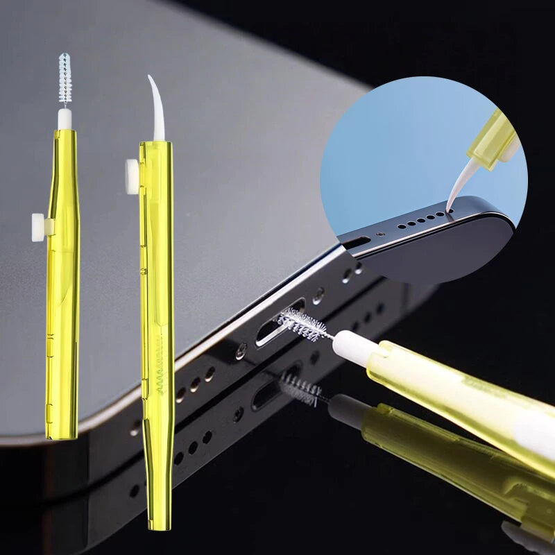 Phone Charging Port Cleaning Kit – Brush & Dust Plug for iPhone Phone Cleaning Kit Axl