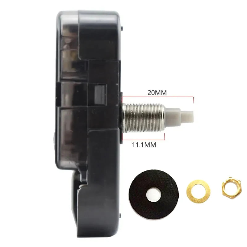 Silent Sweep Quartz Clock Movement DIY Kit – 12cm & 17cm Shaft Clock Movement Kit Axl 20MM Axis (3.12mm 4.98mm)