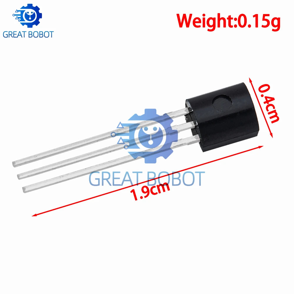 50pcs TO-92 Transistor Kit – 2N5401 & 2N5551 NPN PNP DIP Transistor Component Kit Axl