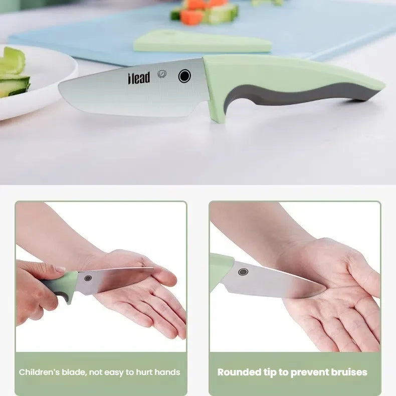 Kids' Safety Fruit Knife – Cartoon Crocodile Kitchen Knife Children's Kitchen Knife Axl
