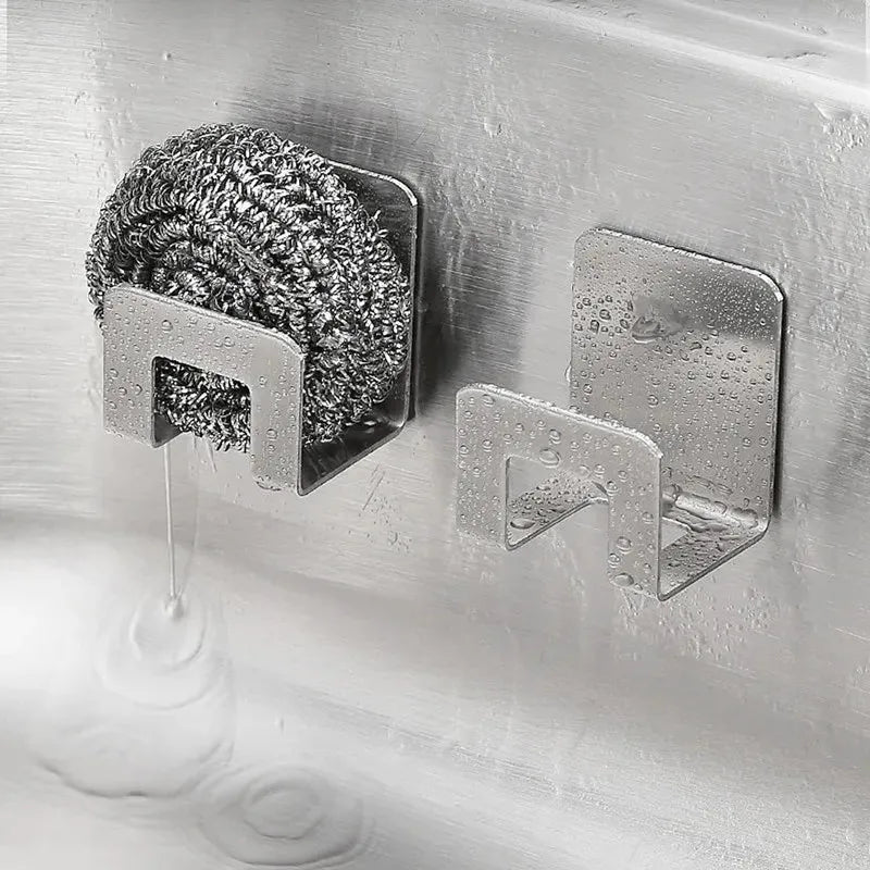 Stainless Steel Sink Sponge Holder & Drainer Rack Organizer Sink Rack Organizer Axl